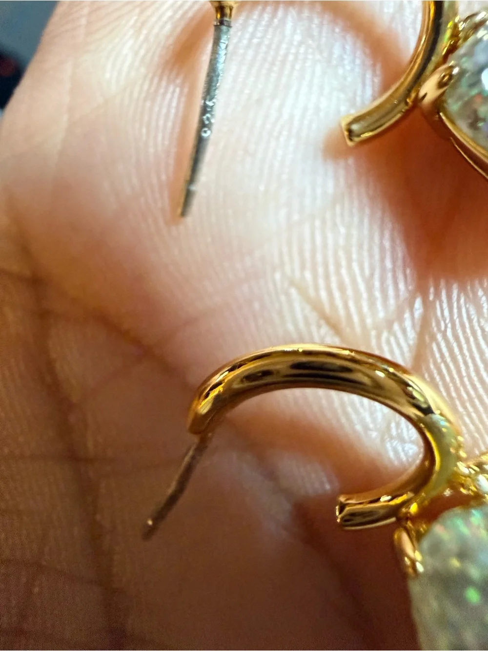 kate spade Gold-Plated Iridescent Druzy Drop Earrings